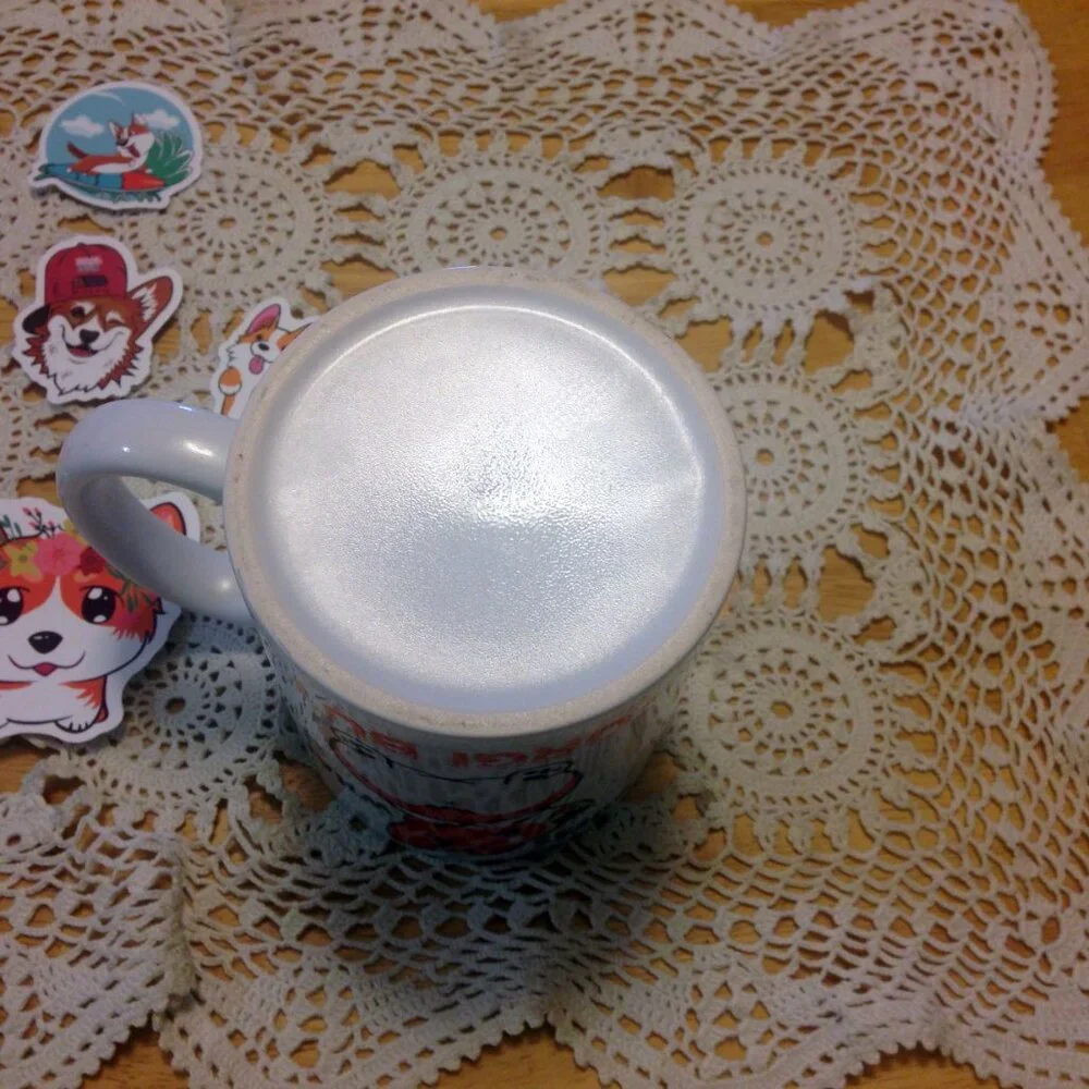 Corgi Alert! Humorous coffee cup and stickers, guess what? Corgi Butt